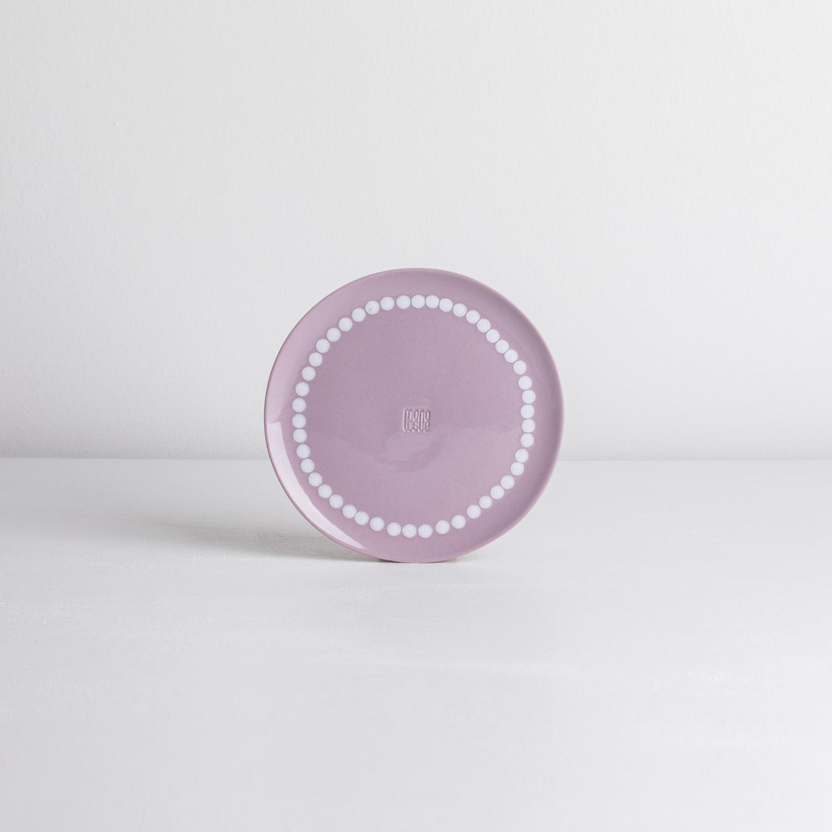 12 cm *mini* plate - porfir/white/necklace