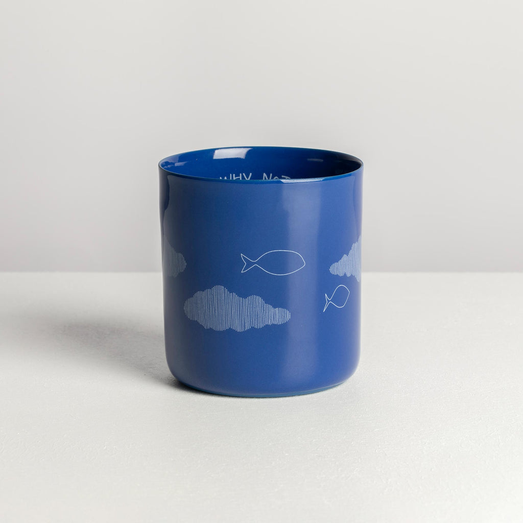 classic L - where chaos rests – indigo / white
