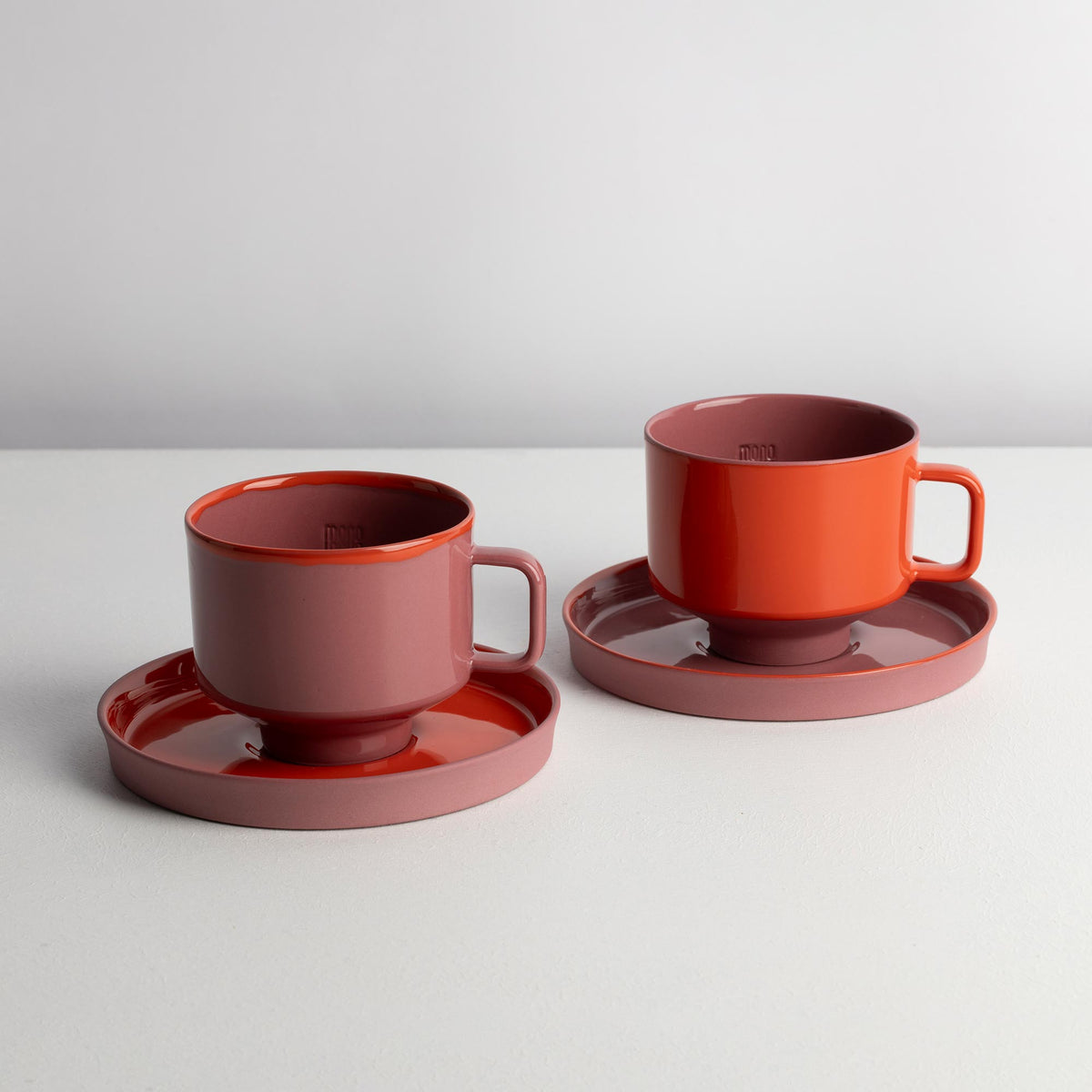 2'li Jupiter set - dusty rose/scarlet