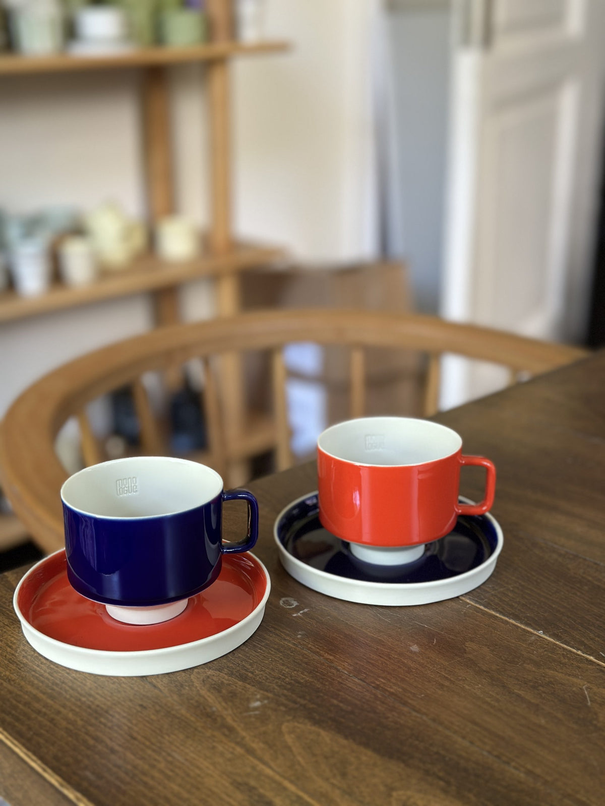 2'li Jupiter set - white/scarlet - white/navy blue