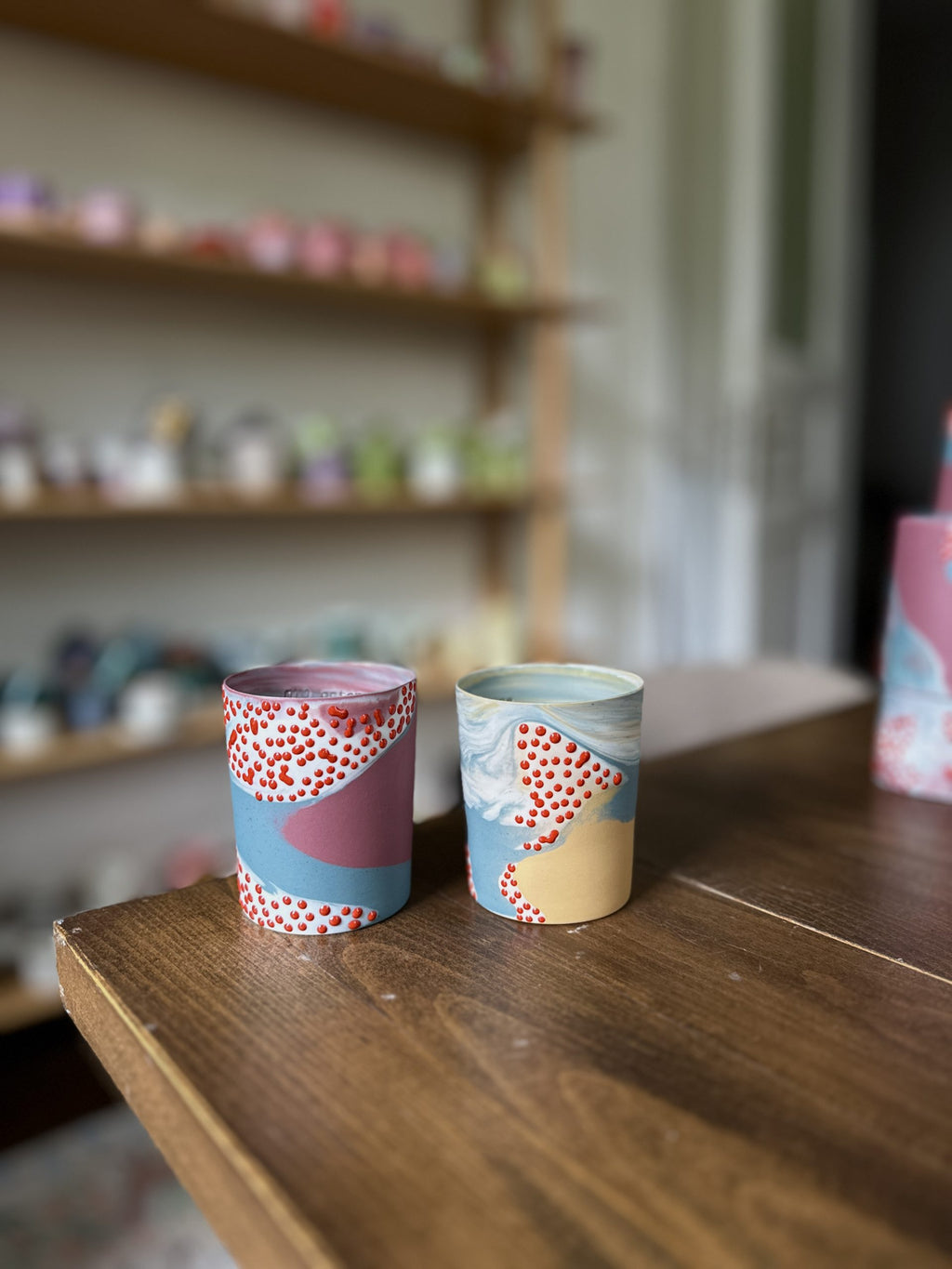 rovina - forest/giraffe/white/scarlet dots - monologue x octone objects