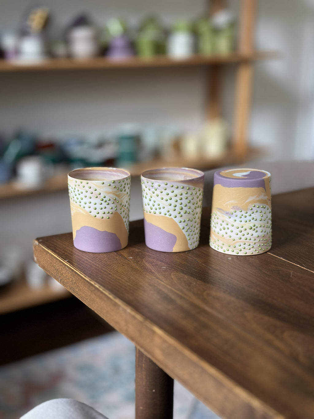 rovina - giraffe/porfir/white/pistachio dots - monologue x octone objects