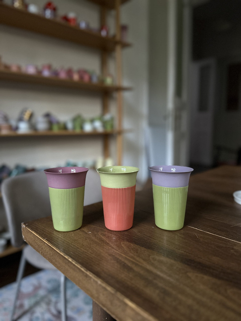 muffin GALA - dusty rose / pistachio