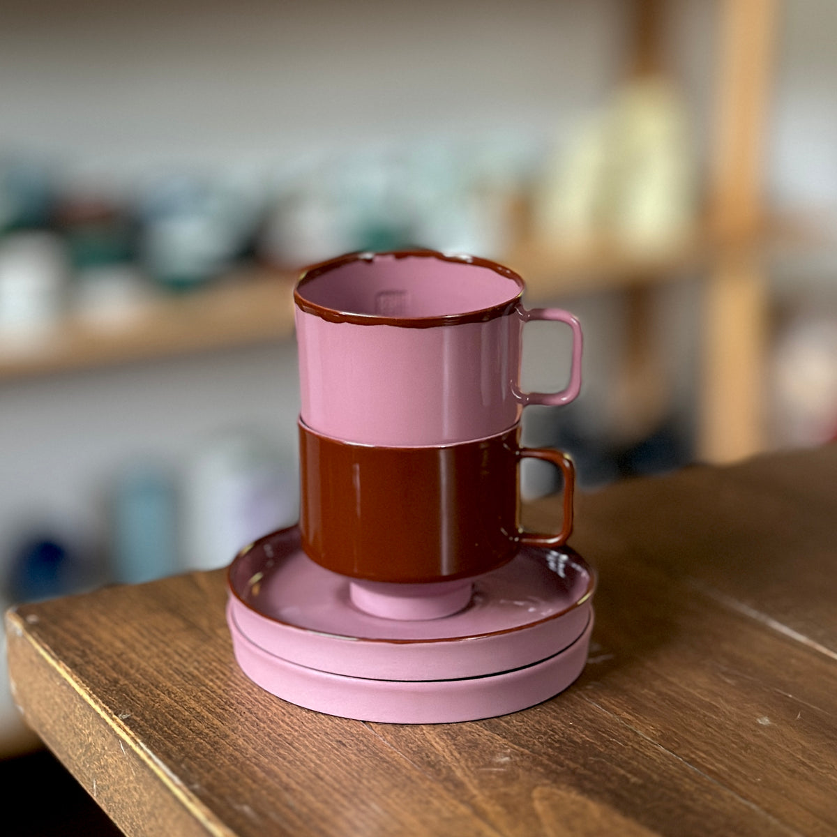 2'li set Jupiter - dusty rose/pecan