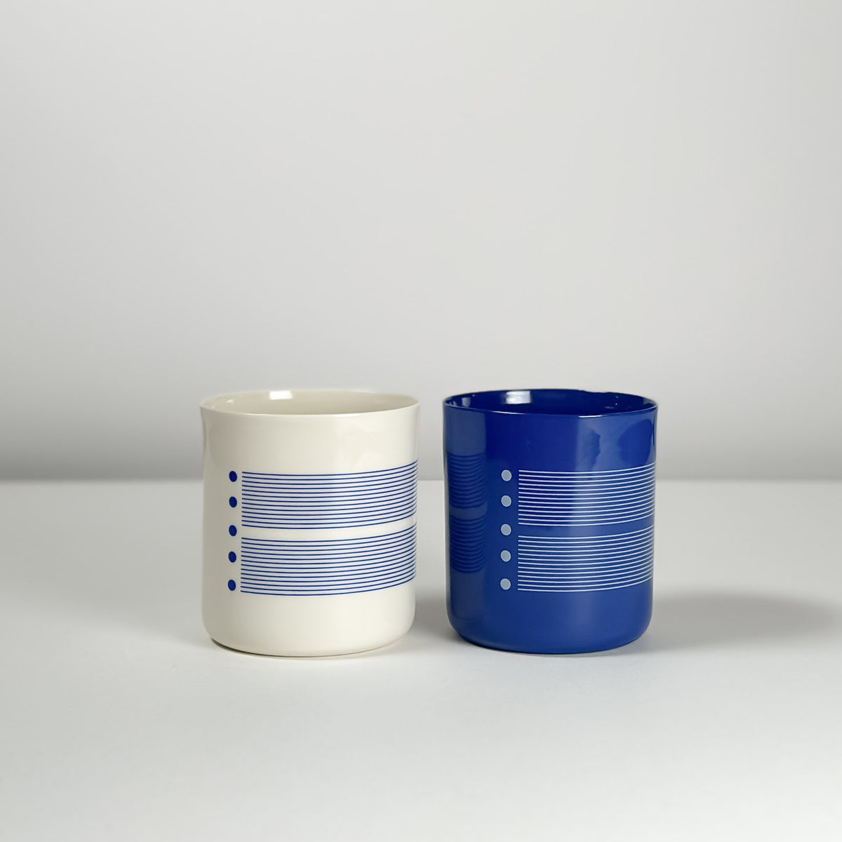 2'li set Classic L - Gary - white/navy blue - indigo/white