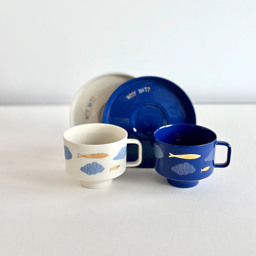 2'li Jupiter set - where chaos rests – white/navy blue/gold - indigo/white/gold
