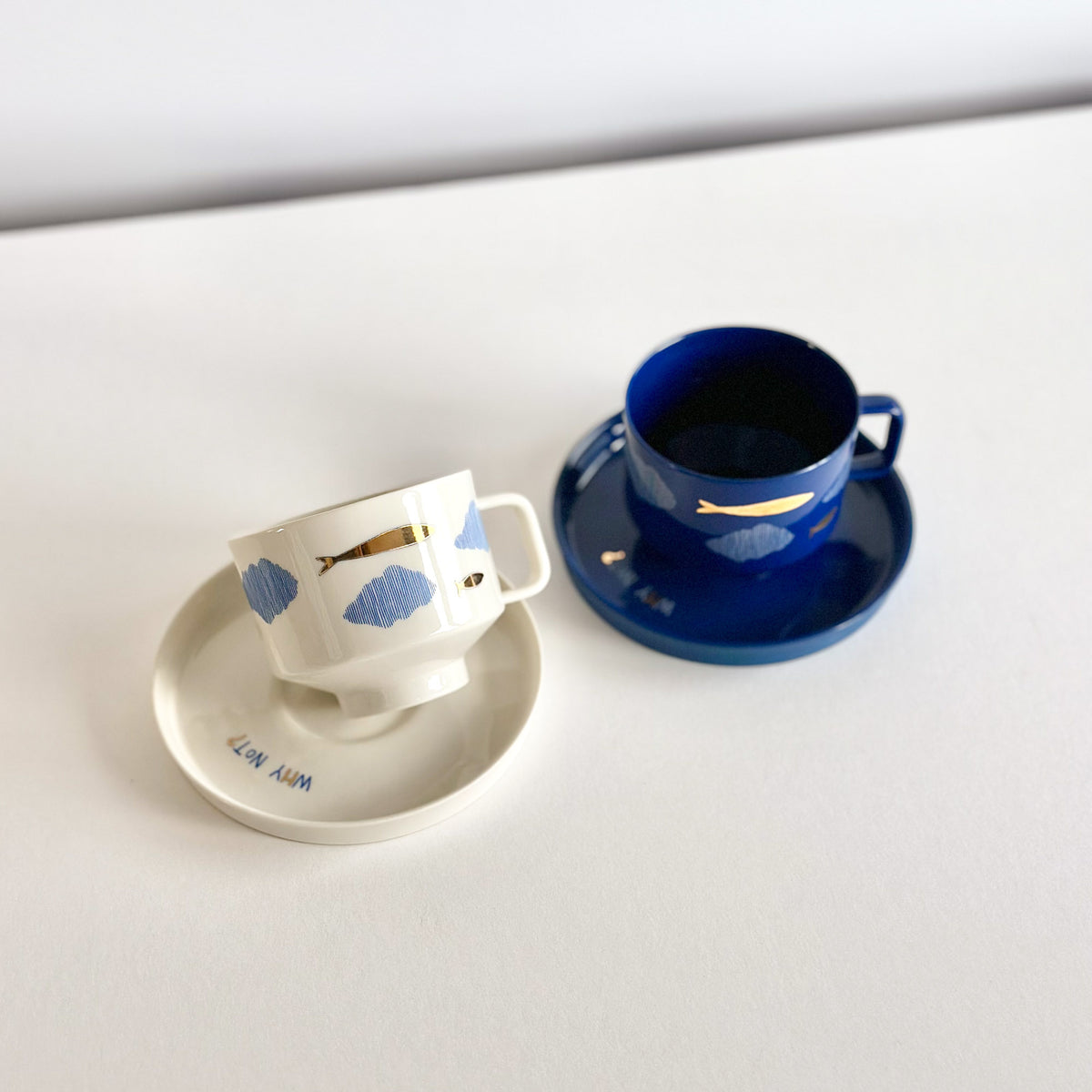 2'li Jupiter set - where chaos rests – white/navy blue/gold - indigo/white/gold