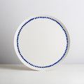 27 cm plate - white/navy blue - necklace
