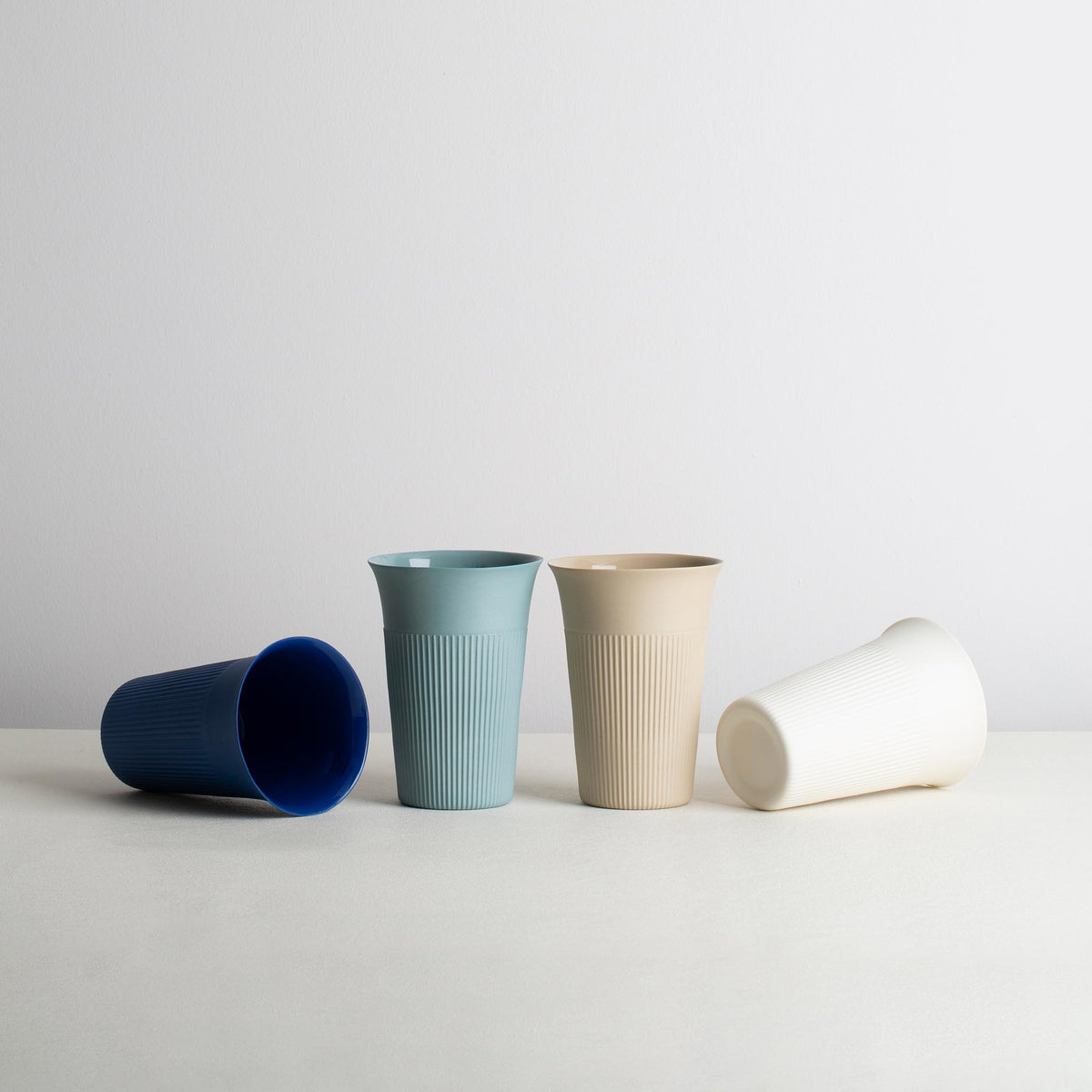 4'lü set muffin GALA - indigo - forest - beige - white