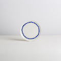 12 cm *mini* plate - white/navyblue - necklace