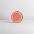 12 cm *mini* plate - grapefruit/white - necklace