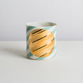 classic L - white/mint/gold - diagonal