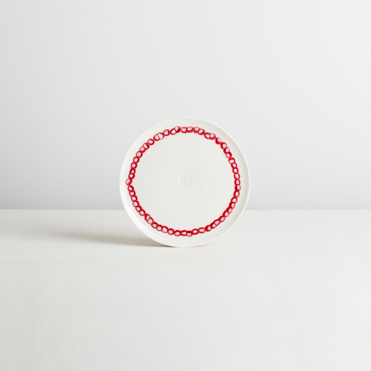 12 cm *mini* plate - white/carmen - necklace