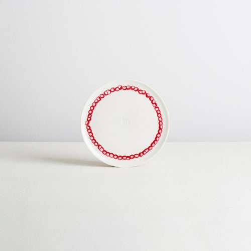 12 cm *mini* plate - white/carmen - necklace
