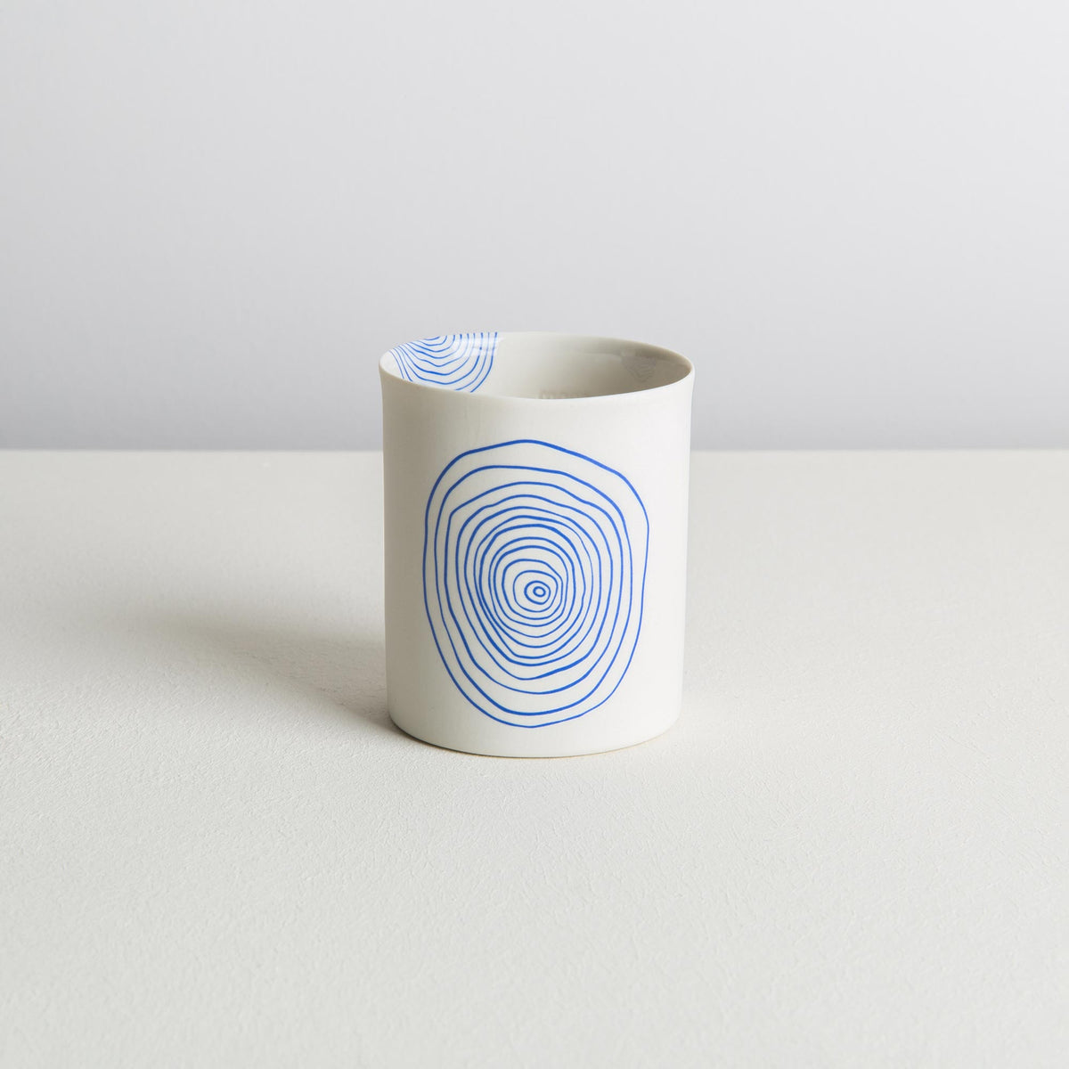 compact - white/navy blue/fingerprint