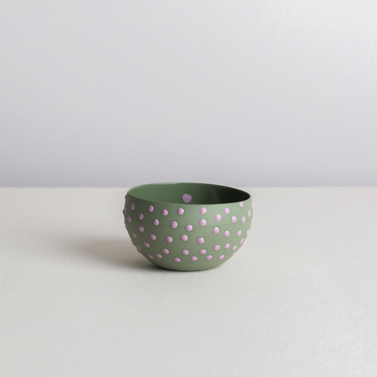 coconut Small - olive/lilac - dot