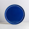27 cm plate - indigo/white - necklace